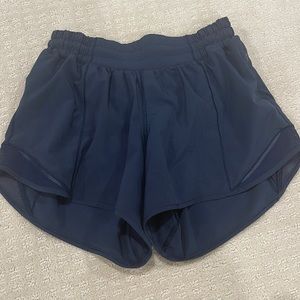 Lululemon True Navy Hotty Hot Shorts